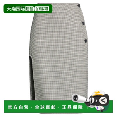 香港直邮Courreges 女士 中长半身裙 black黑色 舒适时尚