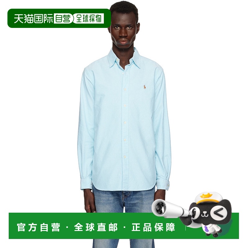 香港直邮Polo Ralph Lauren Polo 拉夫 劳伦 男士 蓝色 Classic T