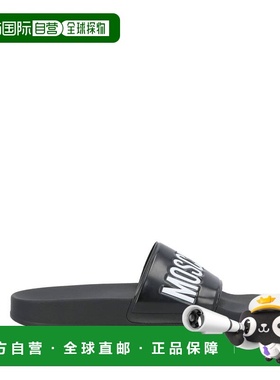 香港直邮Moschino 莫斯奇诺 男士 Slides 便鞋 black黑色 舒适时