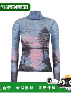 1h可退 香港直邮MAISON KITSUNE 女士 高领针织衫 NW00417KJ0122