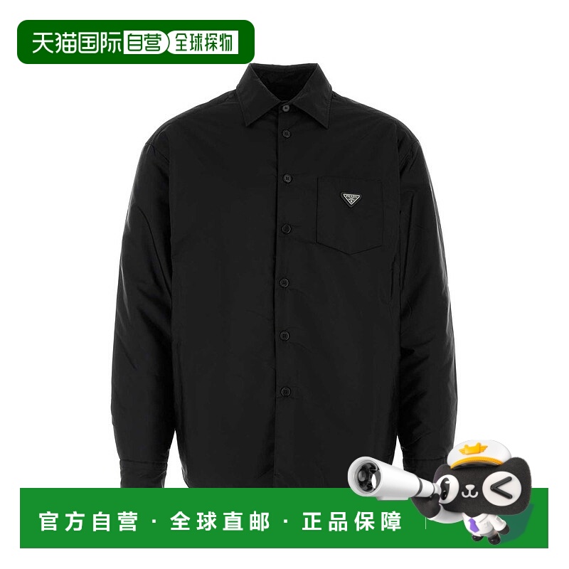 1h可退 香港直邮Prada 普拉达 男士 三角形標誌紐扣襯衫夾克 SC82