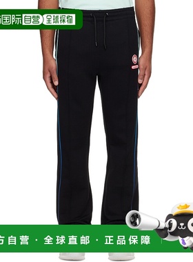 1h可退 香港直邮Casablanca 男士 黑色 Gradient Piping 运动裤 M