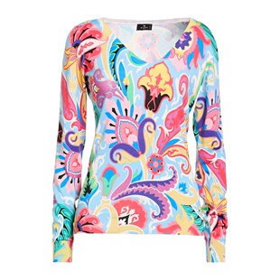 舒适时尚 香港直邮Etro blue蓝色 毛衣 艾特罗 女士