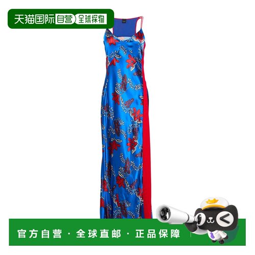 香港直邮Pinko 品高 女士 长款连衣裙 blue蓝色 舒适时尚