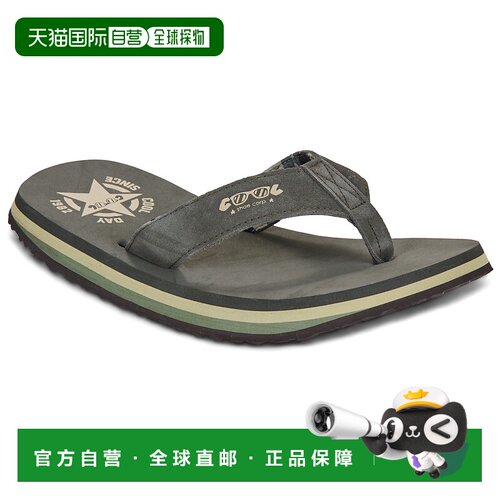 欧洲直邮Cool shoe鞋子男人字拖鞋夹脚凉鞋卡其色ORIGINAL拖
