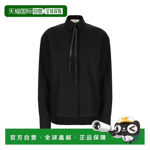 1h可退 香港直邮Sportmax 斯宝麦斯 女士 黑色羊毛衬衫 MAPPA004