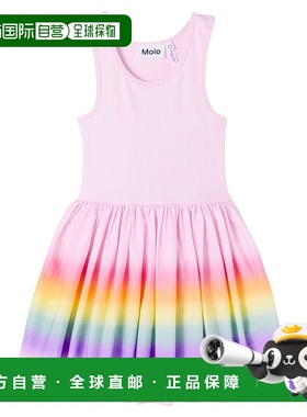 1h可退 香港直邮Molo 女童 Cassandra 印花棉混纺连衣裙童装