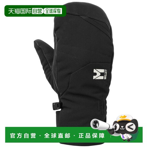 自营欧洲直邮Millet Meadows女士黑色聚酯纤维保暖滑雪手套