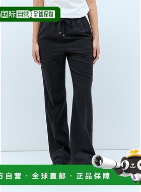 香港直邮Moncler 盟可睐 女士 羊毛混纺抽绳运动裤 2A00006597SR7