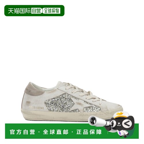 香港直邮GOLDEN GOOSE 女士 GOOSE SUPER-STAR 金色亮片运动鞋 GW