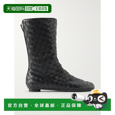 香港直邮Bottega Veneta 葆蝶家 女士 Atomic 编织皮质短靴 85591