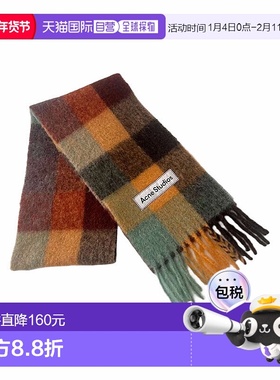 1h可退 香港直邮Acne Studios 格纹细节围巾 CA0084时尚休闲高级