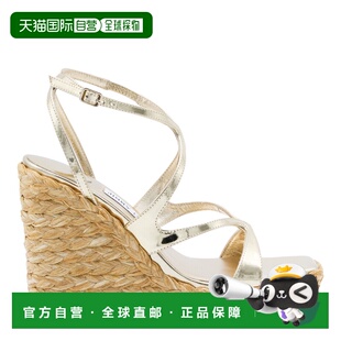 香港直邮Jimmy Choo 周仰杰 女士 金色麻底鞋 AYLA110CUHOO0022