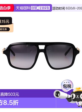 香港直邮Gucci 古驰 女士 GG2052S 007 55/16/145 全黑灰色太阳眼