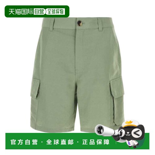 香港直邮LOEWE 男士休闲裤 H616Y1AX11SAGE SS2025 绿色短裤工装