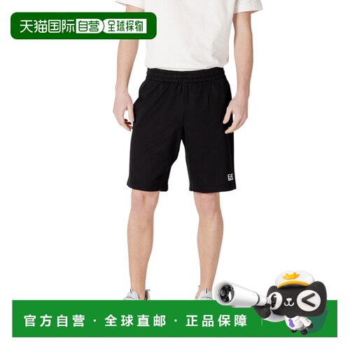 香港直邮EA7 男士短裤 8NPS65PJVRZ1200 SS2026 黑色 8NPS65 PJVR