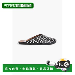 AA3M081CK116N单鞋 香港直邮alaia 饰皮质便鞋 水晶装 女士