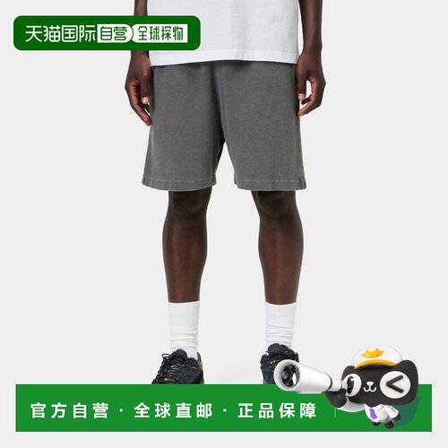自营欧洲直邮Carhartt WIP Harper男士黑色棉质运动短裤