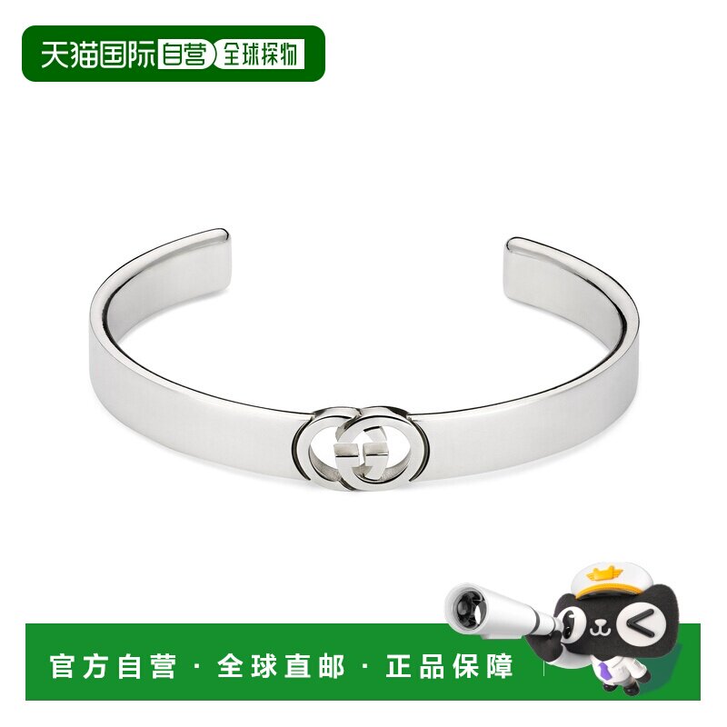 自营欧洲直邮GUCCI古驰 INTERLOCKING 925纯银手镯男女通用首饰图片