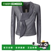 香港直邮rick 女士 owens 1h可退 瑞克 欧文斯 围巾领骑士夹克