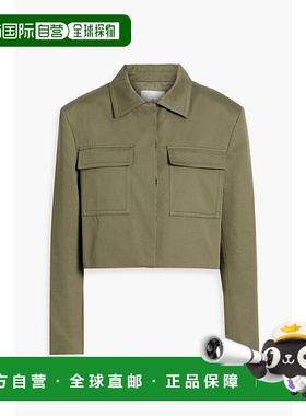 1h可退 香港直邮ANINE BING 女士 Dayton 短款棉质斜纹布夹克 A01