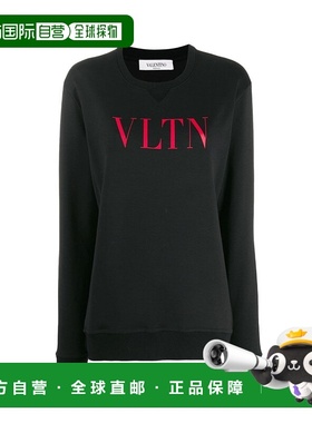 香港直邮Valentino 黑色徽标卫衣 SB3MF01T4TV