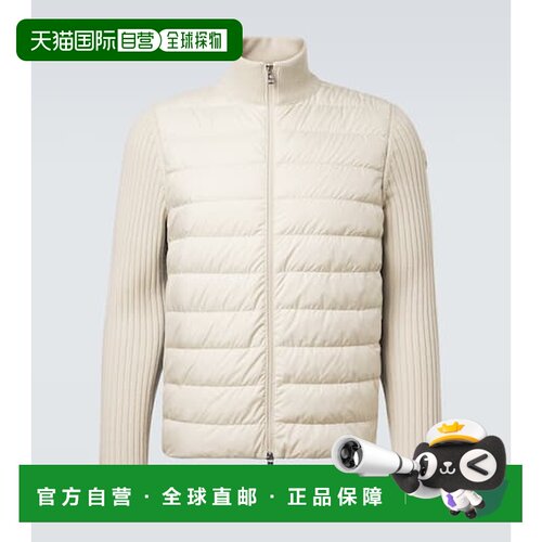 1h可退 香港直邮Moncler盟可睐Down-paneled男士开衫
