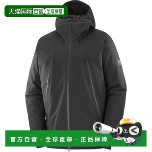 自营欧洲直邮SALOMON 深黑色合成材料男女通用羽绒服