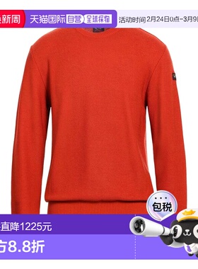 1h可退 香港直邮Paul & Shark 保罗与鲨鱼 男士 毛衣 orange橙色