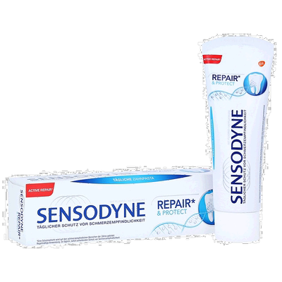 欧洲直邮德国Sensodyne修复牙敏感牙膏75ml牙齿敏感牙痛牙刺正品