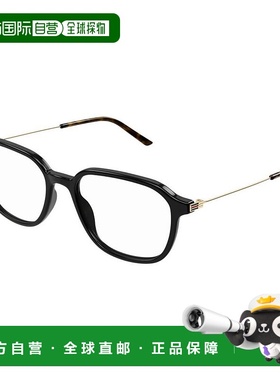 1h可退 香港直邮Gucci 古驰 男士 徽标平光镜 GG1576O black黑色