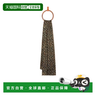 香港直邮Loewe 羊绒毛边围巾 F811257X92罗意威山羊绒桑蚕丝