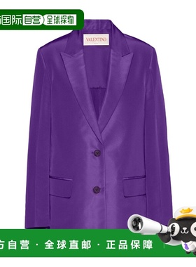 【99新未使用】香港直邮Valentino 罗缎西装外套 BCE4G56DE通勤