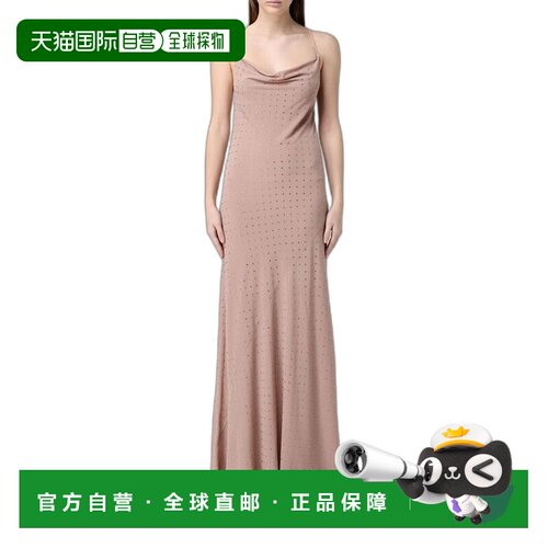 香港直邮Pinko品高STRASS女士连衣裙 【付后1h可退】性感吊带长裙