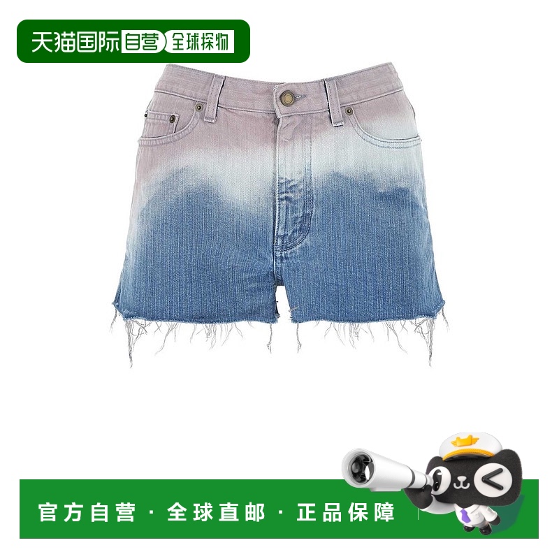 1h可退 香港直邮Saint Laurent 圣罗兰 女士 高腰休闲短裤 614462