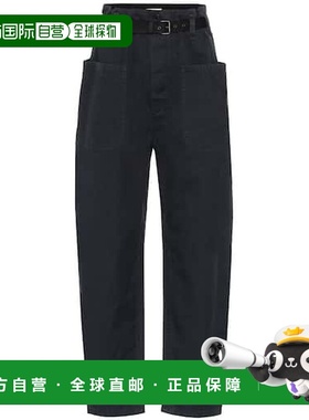 香港直邮ISABEL MARANT 女士 Rinny paperbag 高腰长裤直筒裤