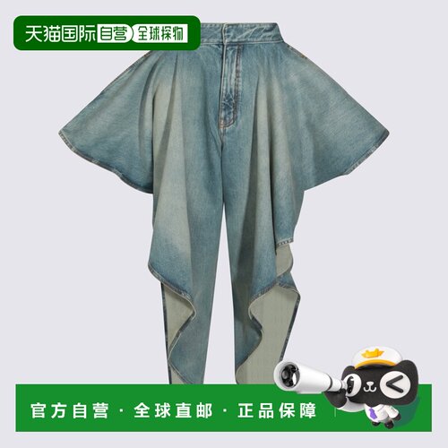 1h可退 香港直邮ALAIA 女士牛仔裤 AA9P1374D026CA56直筒裤