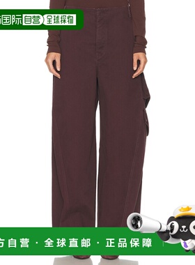 1h可退 香港直邮alaia 女士 工装裤 9P1203X072B purple紫色 舒适