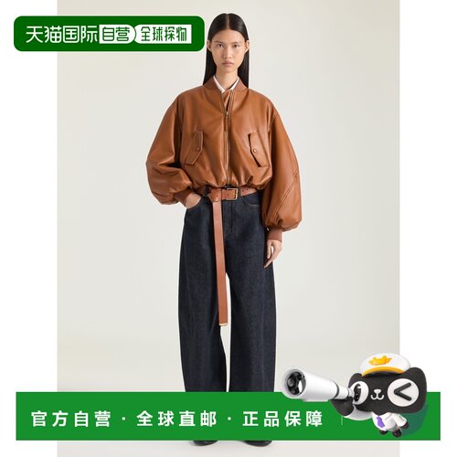 自营欧洲直邮Givenchy纪梵希 女士棕褐色纳帕皮革Cocoon短款飞行