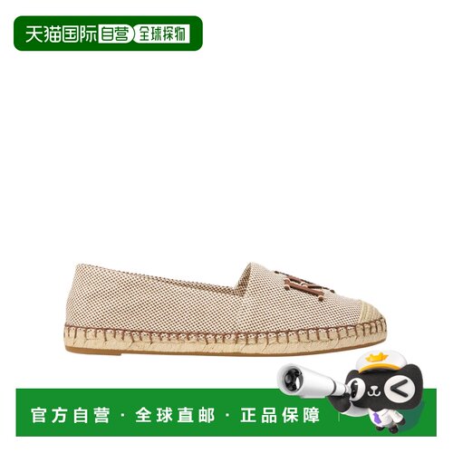 1h可退 Ralph Lauren Cameryn 标志贴片草编鞋 802P09065一脚蹬