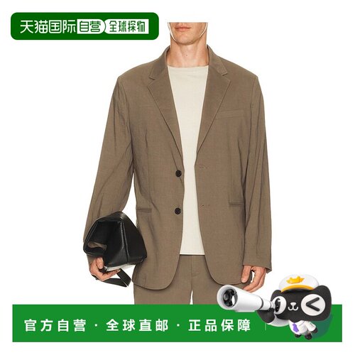 香港直邮THEORY 希尔瑞 男士 标准版亚麻西装外套(Good) Q0373101