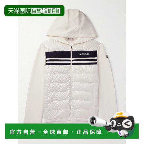 1h可退 香港直邮Moncler 盟可睐 男士 Shell Down 修身棉针织绗缝