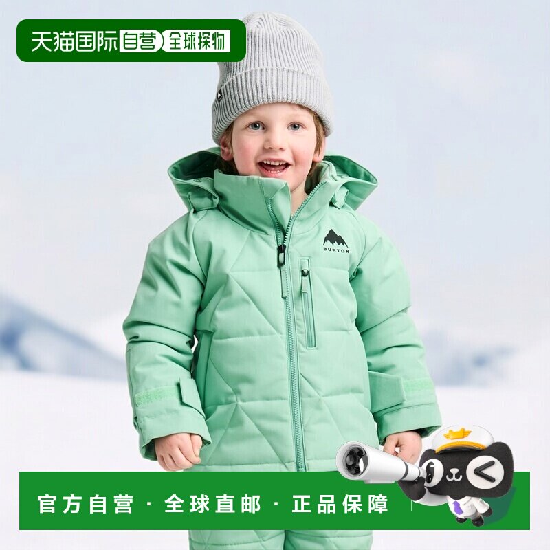 欧洲直邮Burton伯顿 Spindal男孩鼠尾草绿聚酯纤维防水保暖外套