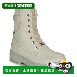 欧洲直邮Tom Tailor 女士 靴子 4295610-BEIGE厚底鞋女靴中筒靴