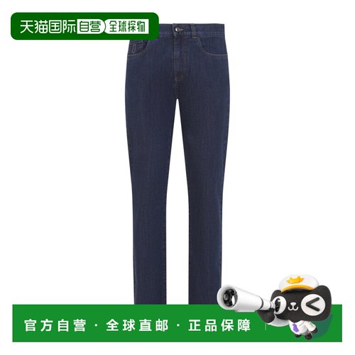 香港直邮Canali 康钠丽 男士 BLU 5口袋牛仔裤 91719PD00018301