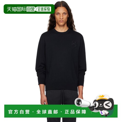 香港直邮Moncler 盟可睐 男士 海军蓝贴花针织衫 J20919C00002M11