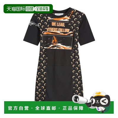 1h可退 Marine Serre 迷你连衣裙 WDR484AUJER0003BK