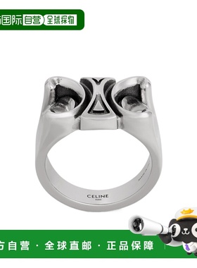 1h可退 香港直邮CELINE 25FW 徽标戒指 Men配饰