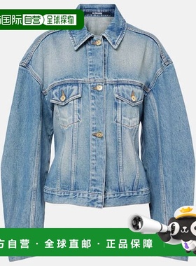 1h可退 香港直邮Jacquemus 女士 de-Nîmes 牛仔布夹克 blue蓝色