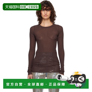 欧文斯 女士 长袖 owens T恤 Rib 瑞克 Temple 香港直邮rick 棕色